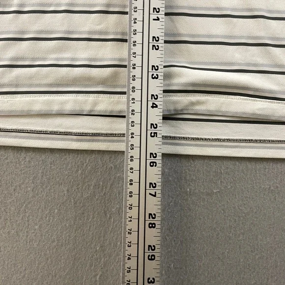 GFORE Men's White Striped‎ Golf Polo XL Shirt Navy Collar Short Sleeve - Picture 5 of 7